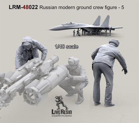 ライブレジン LRM48022 1/48 現用 ロシア軍グランドクルー 5