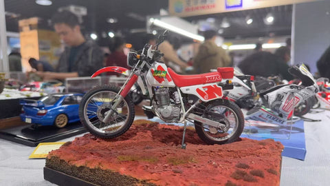 カレドモデル LQ011 1/12 ホンダ XLRバハ (1991年式) オートバイ用ホイールスポークセット (ハセガワ用)