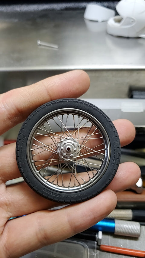 カレドモデル LQ013 1/12 ホンダ CB750 FOUR 1969 K0 オートバイ用ホイールスポークセット (アオシマ用)