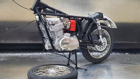 カレドモデル LQ013 1/12 ホンダ CB750 FOUR 1969 K0 オートバイ用ホイールスポークセット (アオシマ用)
