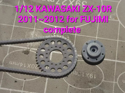 カレドモデル LT030 1/12 カワサキ ZX-10R 2011-2012 バイク用チェーンセット (フジミ用)