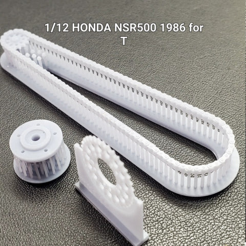 カレドモデル LT047 1/12 ホンダ NSR500 1986年式用 バイク用チェーンセット (タミヤ用)