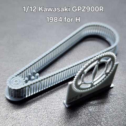 カレドモデル LT058 1/12 カワサキ GPZ900R (1984年式) バイク用チェーンセット (ハセガワ用)