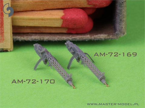 マスター AM-72-170 1/72 WWI ドイツ シュパンダウ LMG 08/15 機関銃 (2丁) - ロングチャージングハンドル付き