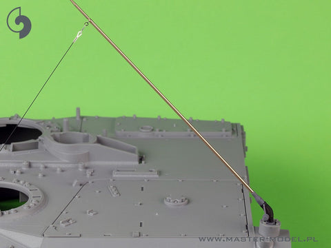 マスター GM-16-008 1/16 レオパルト 2 A7V 他 Comrod VHF3088VMアンテナ (2個) - 傾斜バージョン
