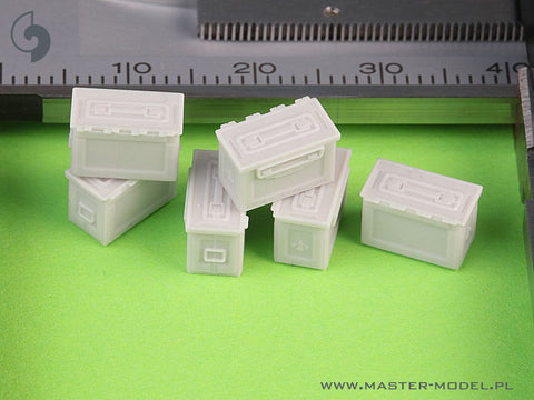 マスター GM-35-068 1/35 ブローニング M2 .50 口径機関銃用 M2 弾薬箱 - WWII型  (6個) クローズ
