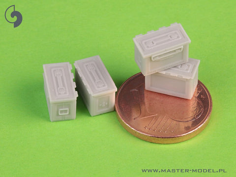 マスター GM-35-068 1/35 ブローニング M2 .50 口径機関銃用 M2 弾薬箱 - WWII型  (6個) クローズ