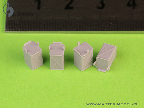 マスター GM-35-072 1/35 初期小型（50発）弾薬缶 (D68375) ブローニング M2HB .50 cal 機関銃 (6ピース) - クローズ