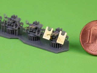 マスター SM-200-011 1/200 日本海軍 九六式25mm連装機銃（初期型） - オープンリング照準器付き（4基入り）