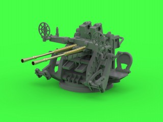 マスター SM-200-011 1/200 日本海軍 九六式25mm連装機銃（初期型） - オープンリング照準器付き（4基入り）