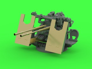 マスター SM-200-012 1/200 日本海軍 九六式25mm連装機銃（後期型）―「ル・プリウール」式機械照準器付き（4基入り）