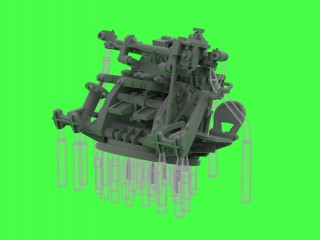 マスター SM-200-012 1/200 日本海軍 九六式25mm連装機銃（後期型）―「ル・プリウール」式機械照準器付き（4基入り）