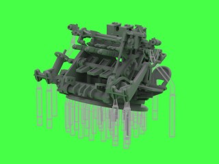 マスター SM-200-014 1/200 日本海軍 九六式25mm三連装機銃（後期型）―「ル・プリウール」式機械照準器付き（4基入り）