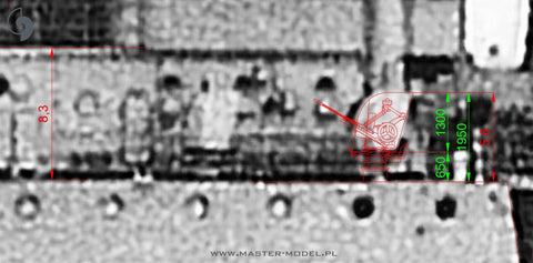 マスター SM-350-118 1/350 フランス軽巡洋艦マルセイエーズの武装 - 152mm（9個）・90mm（8個）・13.2mm（8個）砲身 樹脂製マウント付き（トランペッター用）