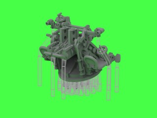 マスター SM-350-123 1/350 日本海軍 九六式25mm連装機銃（後期型）―「ル・プリウール」式機械照準器付き（6基入り）