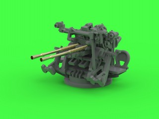 マスター SM-350-123 1/350 日本海軍 九六式25mm連装機銃（後期型）―「ル・プリウール」式機械照準器付き（6基入り）