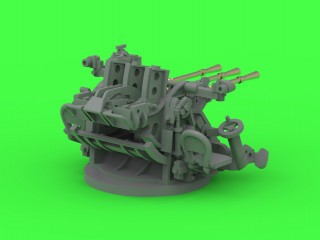 マスター SM-350-125 1/350 日本海軍 九六式25mm三連装機銃（後期型）―「ル・プリウール」式機械照準器付き（6基入り）