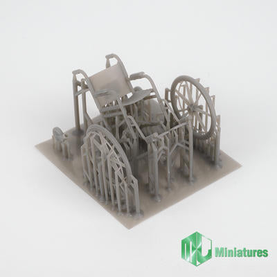 MJミニチュア MJEZ35021 1/35車椅子 (1セット)ジオラマアクセサリー