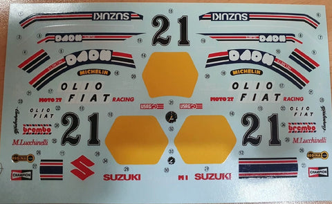 カレドモデル MS008 1/12 スズキ RGB500 チームガリーナ オートバイdecals14009 (タミヤ用)