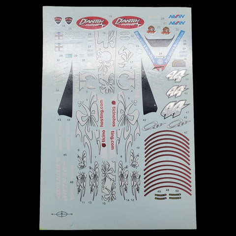 カレドモデル MS011 1/12 D'Antin Pramac DUCATI GP4 オートバイ模型デカール 14103 (タミヤ用)