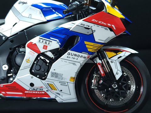 カレドモデル MS054 1/9 川崎 ZX-10R ガンダム デカール (モンモデル用)