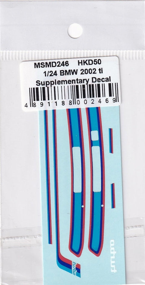 MSMクリエイション MSMD246 1/24 BMW2002ターボ 補足デカール(ハセガワ対応）
