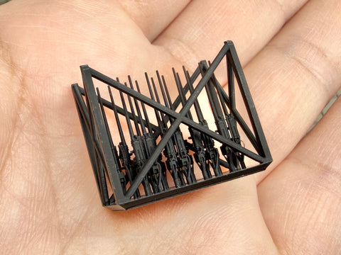 MUYIモデル G200006 1/200 ドイツ海軍 37mm SK C/30 砲 超精密3Dプリントキット（8門入り）