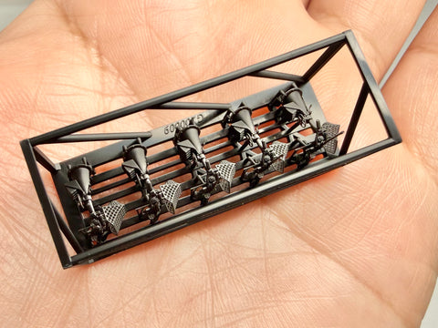 MUYIモデル G200009 1/200 ドイツ海軍 20mm C/30機関砲（射撃状態） 超精密3Dプリントキット 5個入り