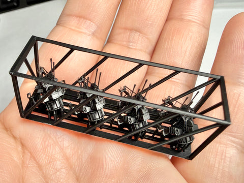 MUYIモデル G200010 1/200 ドイツ海軍 20mm C/38 (1942) 機関砲 超精密3Dプリントキット（4門入り）