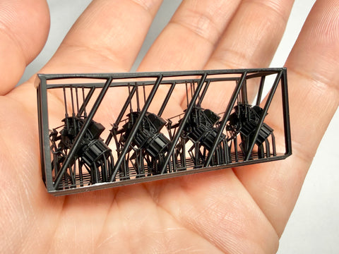 MUYIモデル G200010 1/200 ドイツ海軍 20mm C/38 (1942) 機関砲 超精密3Dプリントキット（4門入り）