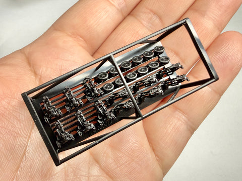 MUYIモデル G200012 1/200 ドイツ海軍 20mm C/30対空砲（トレーラー付き） 超精密3Dプリントキット 6個入り