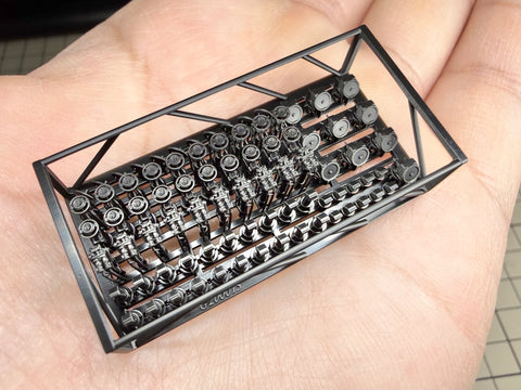 MUYIモデル G200015 1/200 ドイツ海軍 観測用装備品 超精密3Dプリントキット（80パーツ入り）