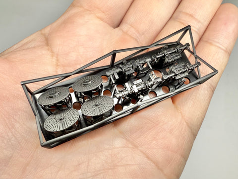 MUYIモデル G200018 1/200 ドイツ海軍 3m測距儀（2種） 超精密3Dプリントキット 4個入り