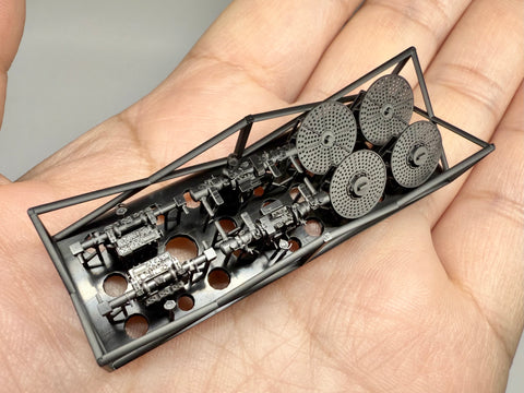 MUYIモデル G200018 1/200 ドイツ海軍 3m測距儀（2種） 超精密3Dプリントキット 4個入り