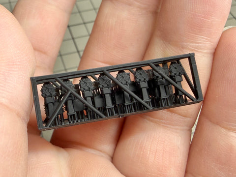 MUYIモデル G200047 1/200 ドイツ海軍 艦橋プラットフォーム用計器類 超精密3Dプリントキット（41パーツ）