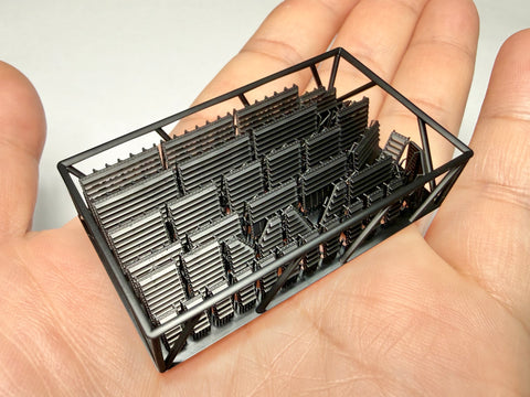 MUYIモデル G200050 1/200 ドイツ海軍 戦艦ビスマルク用 ルーバー 超精密3Dプリントキット（39パーツ）