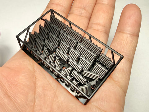 MUYIモデル G200050 1/200 ドイツ海軍 戦艦ビスマルク用 ルーバー 超精密3Dプリントキット（39パーツ）