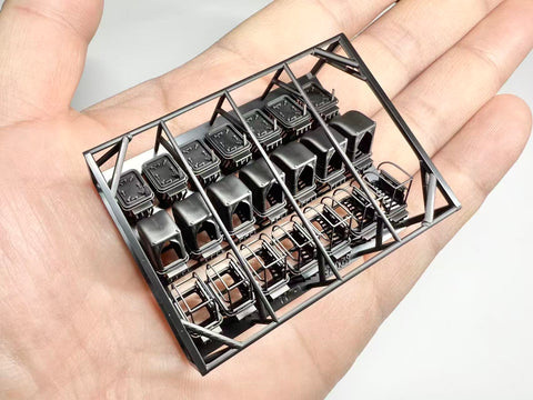 MUYIモデル G200059 1/200 ドイツ海軍 デッキハッチ 超精密3Dプリントキット（21パーツ入り）