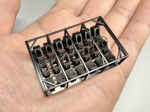 MUYIモデル G200060 1/200 ドイツ海軍 上甲板ハッチ 超精密3Dプリントキット（21パーツ）