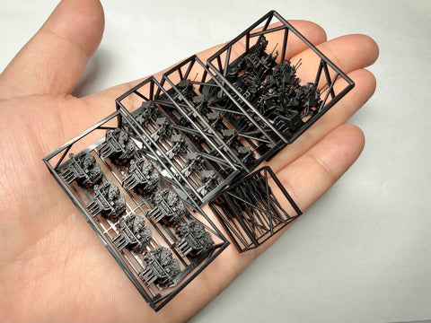 MUYIモデル G200080 1/200 ドイツ海軍 戦艦ビスマルク 兵装グループA 超精密3Dプリントキット（24パーツ）