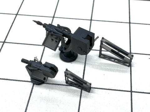 MUYIモデル G350005 1/350 ドイツ海軍 装填演習用機材＆弾薬ラック 超精密3Dプリントキット 8個セット（2種）