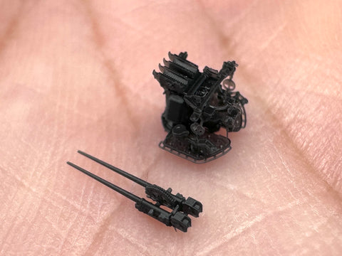 MUYIモデル G350006 1/350 ドイツ海軍 37mm SK C/30 砲 超精密3Dプリントキット（8門入り）