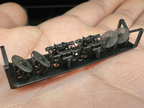 MUYIモデル G350018 1/350 ドイツ海軍 3m測距儀（2種） 超精密3Dプリントキット 4個入り
