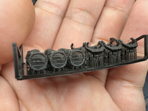 MUYIモデル G350020 1/350 ドイツ海軍 探照灯 タイプA 超精密3Dプリントキット（6個入り）