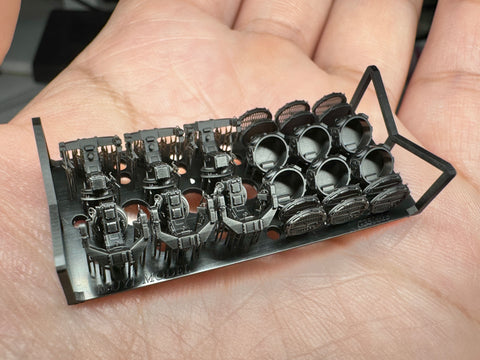 MUYIモデル G350020 1/350 ドイツ海軍 探照灯 タイプA 超精密3Dプリントキット（6個入り）