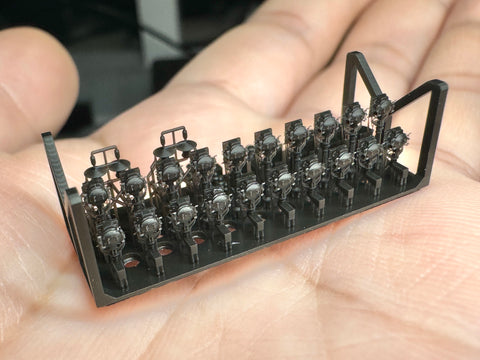 MUYIモデル G350021 1/350 ドイツ海軍 信号灯セット（超精密3Dプリントキット・46パーツ）