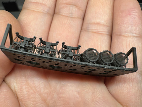 MUYIモデル G350023 1/350 ドイツ海軍 探照灯 Type B 超精密3Dプリントキット（6個入り）