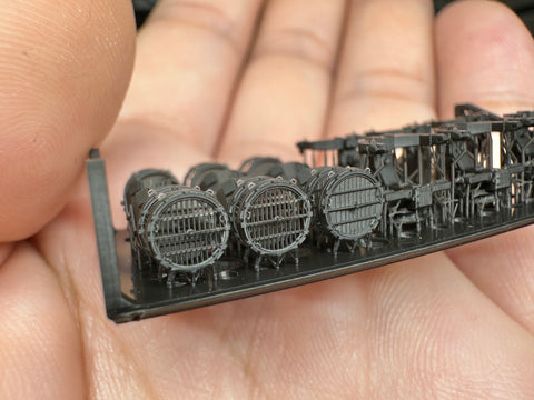 MUYIモデル G350023 1/350 ドイツ海軍 探照灯 Type B 超精密3Dプリントキット（6個入り）