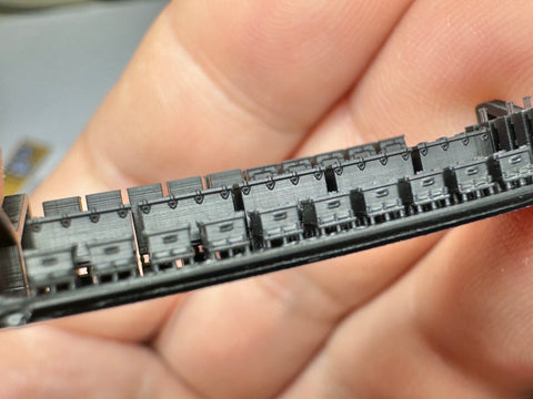 MUYIモデル G350025 1/350 ドイツ海軍 ロッカー（6種） 超精密3Dプリントキット（60個入り）