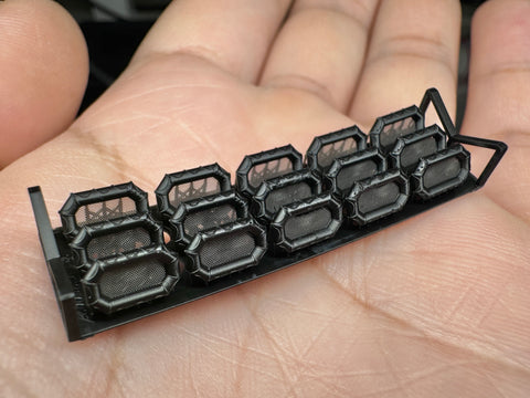 MUYIモデル G350027 1/350 ドイツ海軍 救命いかだ（タイプA） 超精密3Dプリントキット（15個入り）